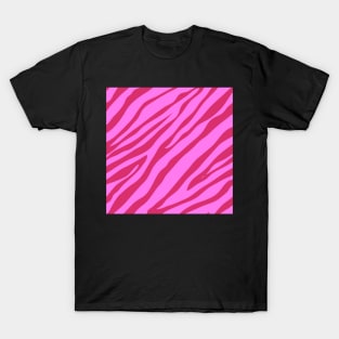 Red pink zebra T-Shirt